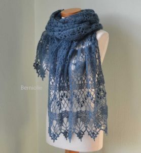 WISTERIA, Crochet shawl pattern pdf