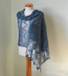 WISTERIA, Crochet shawl pattern pdf