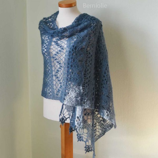 WISTERIA, Crochet shawl pattern pdf