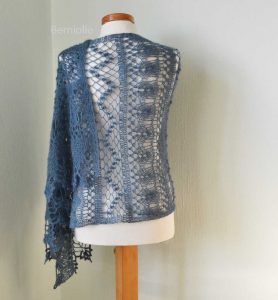WISTERIA, Crochet shawl pattern pdf