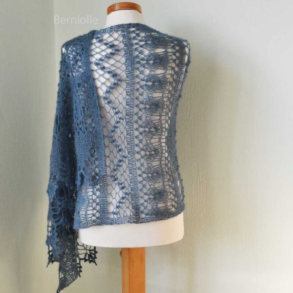 WISTERIA, Crochet shawl pattern pdf